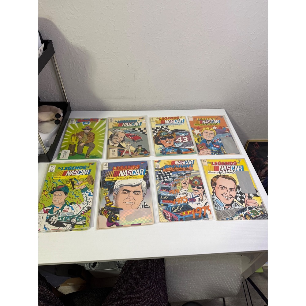 Vortex Comics Legends of NASCAR Comic Book Lot Harry Gant Junior Johnson Petty